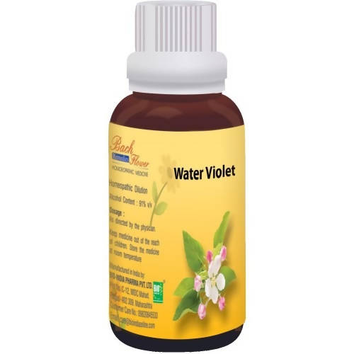 Bio India Homeopathy Bach Flower Water Violet Dilution | Grocsy