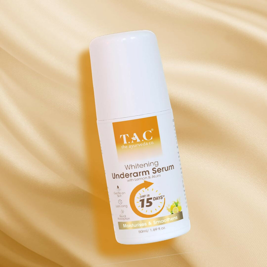 TAC - The Ayurveda Co. Lemon Serum Roll-On for Women & Men with Aloe Vera for Skin Whitening & Long Lasting Freshness | Grocsy