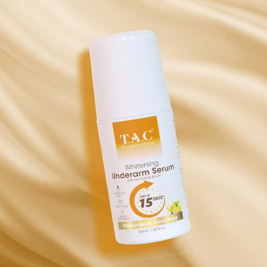 TAC - The Ayurveda Co. Lemon Serum Roll-On for Women & Men with Aloe Vera for Skin Whitening & Long Lasting Freshness | Grocsy