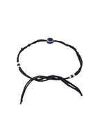 NVR Women & Men Set of 2 Black Evil Eye Rakhi With Roli Chawal | Grocsy