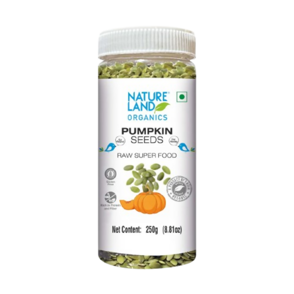 Nature Land Organics Edible Pumpkin Seeds | Grocsy