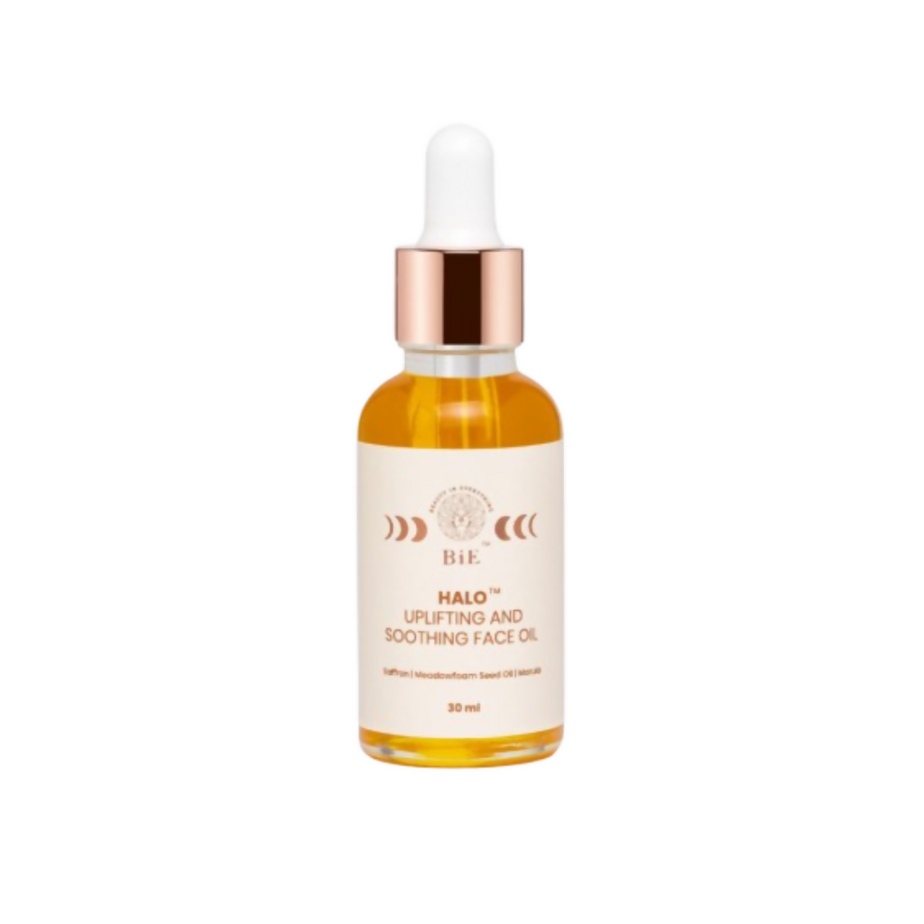 BiE Halo Uplifting & Soothing Face Oil With Pure Saffron For Brighter Skin | Grocsy