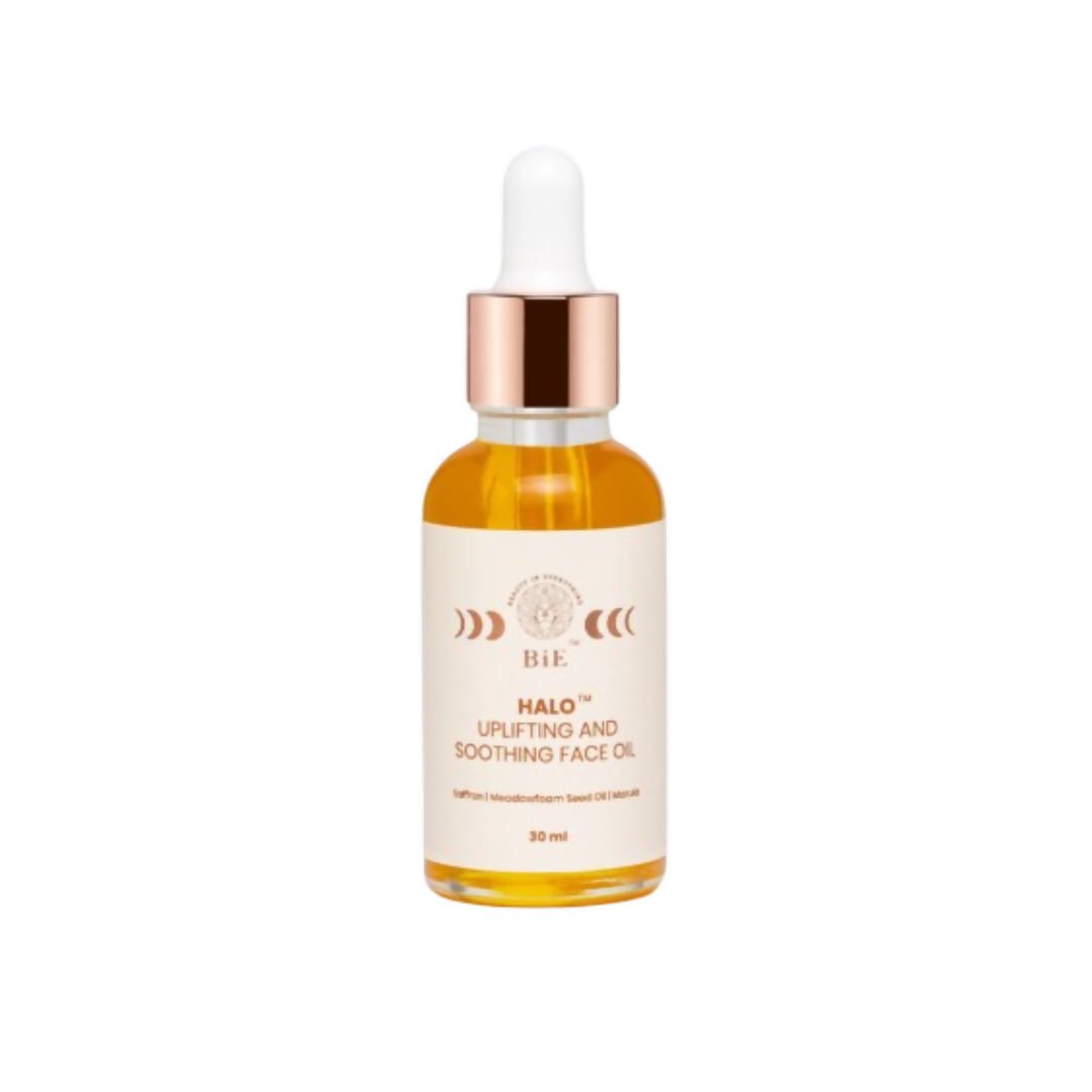 BiE Halo Uplifting & Soothing Face Oil With Pure Saffron For Brighter Skin | Grocsy