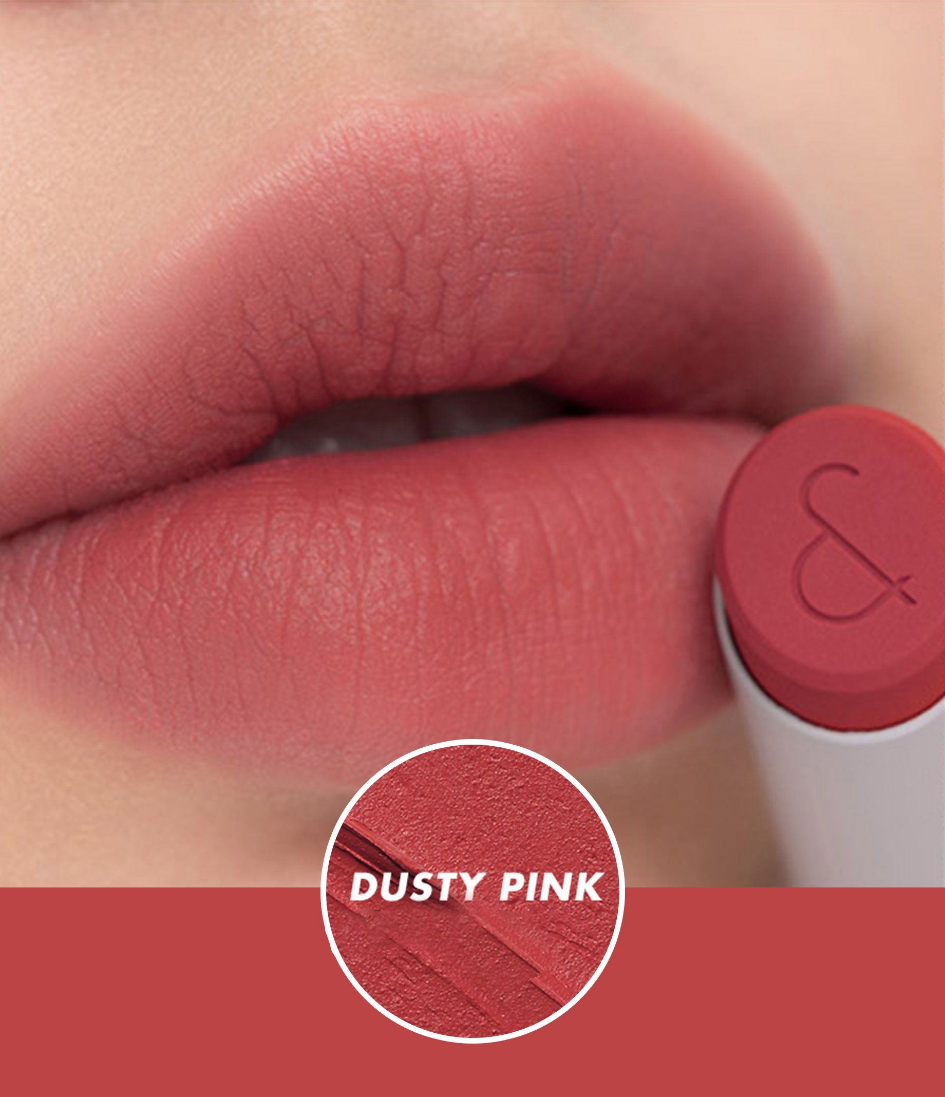 Rom&nd Zero Matte Lipstick - 01 Dusty Pink | Grocsy