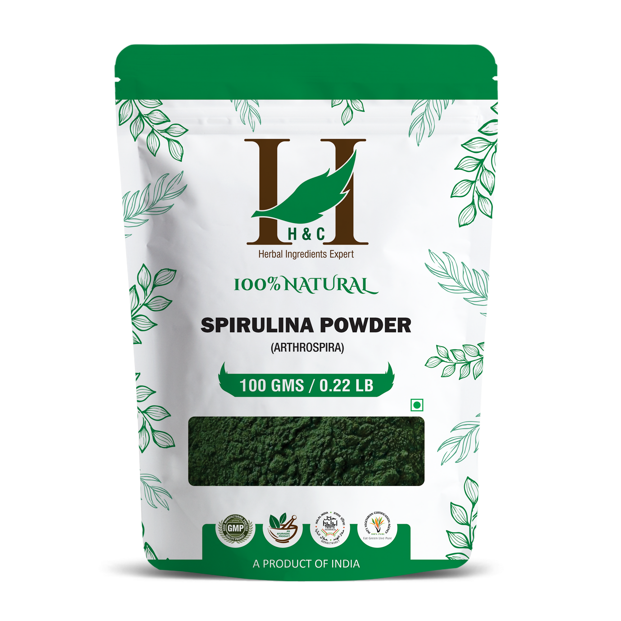 H&C Herbal Spirulina Powder | Grocsy