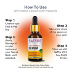 Saffire Naturals 10% Vitamin C Serum Enriched With Hyaluronic | Grocsy