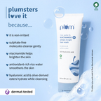 Plum 2% Niacinamide Face Wash With Rice Water | Grocsy