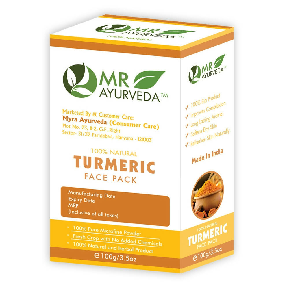 MR Ayurveda Turmeric Face Pack | Grocsy