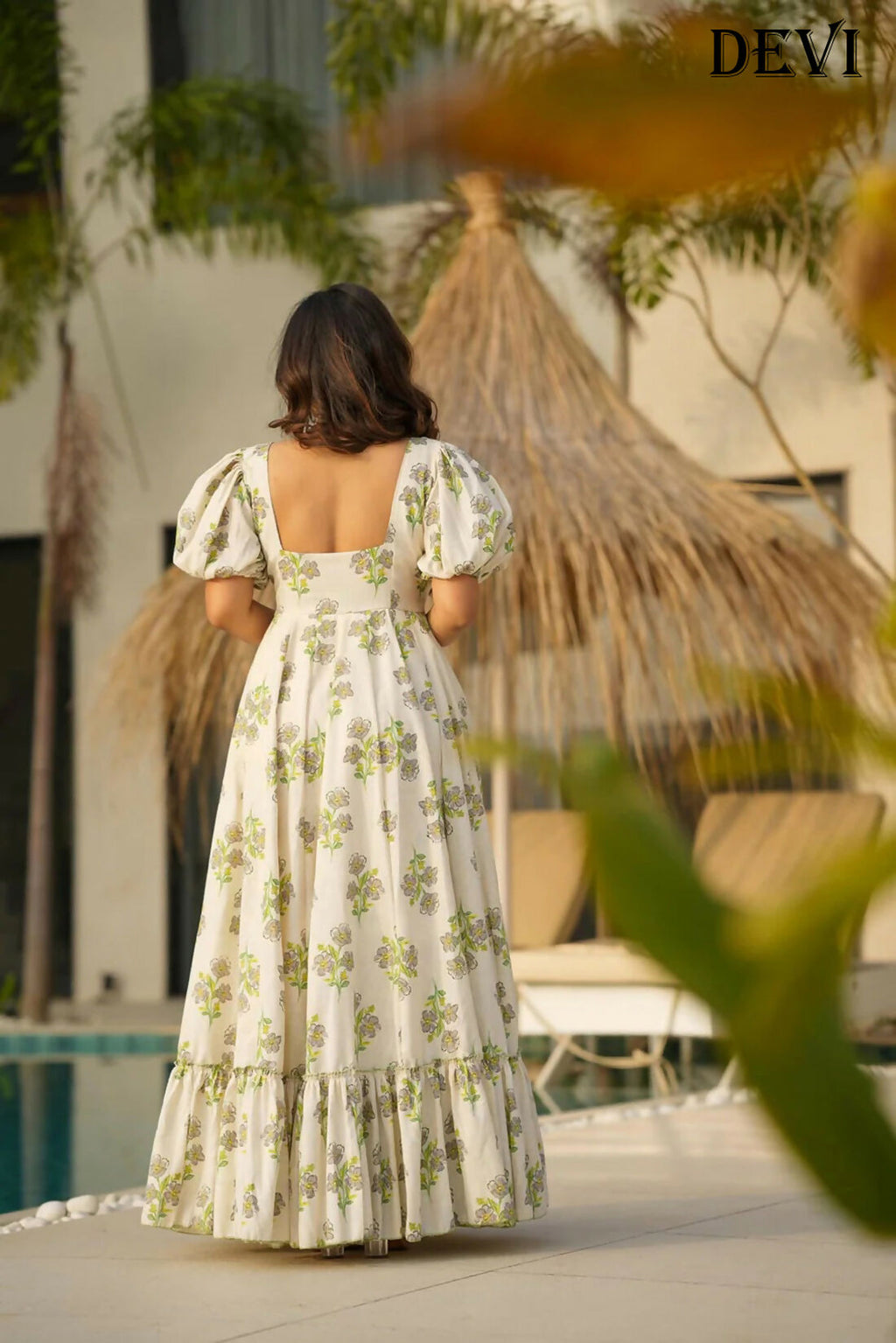 Aayaa Designer Printed Full Flared Gown - Multi Color | Grocsy