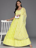 Ahalyaa women's wear Traditional wear lehenga choli - Yellow | Grocsy