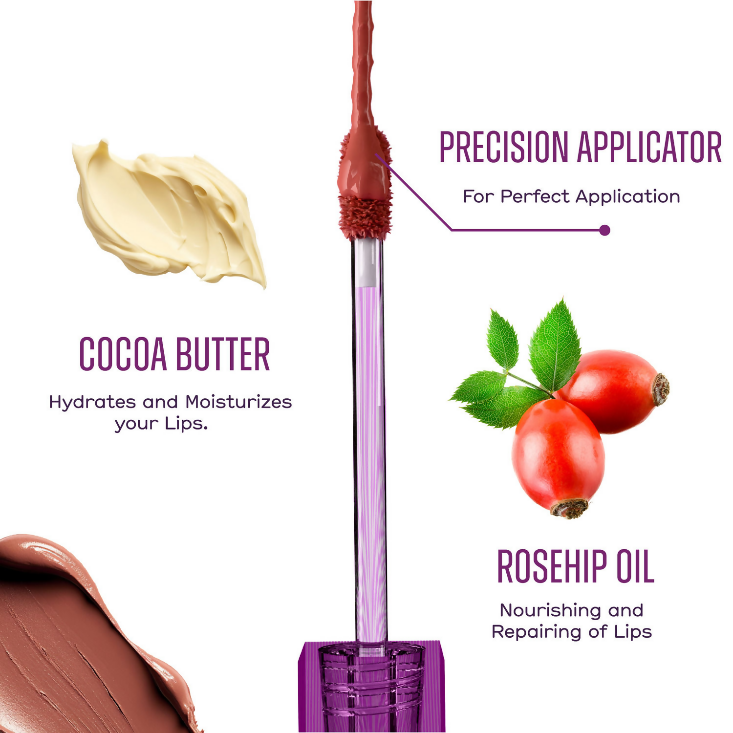 Blue Heaven Ultimatte Whipp Lip Liquid Lipstick - Seriously Brown | Grocsy