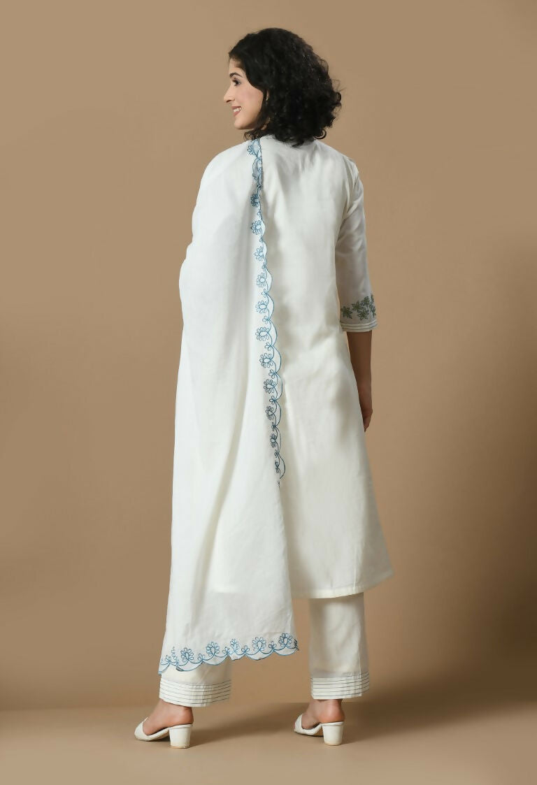 Joban Fashion White Cotton Kurta Set | Grocsy