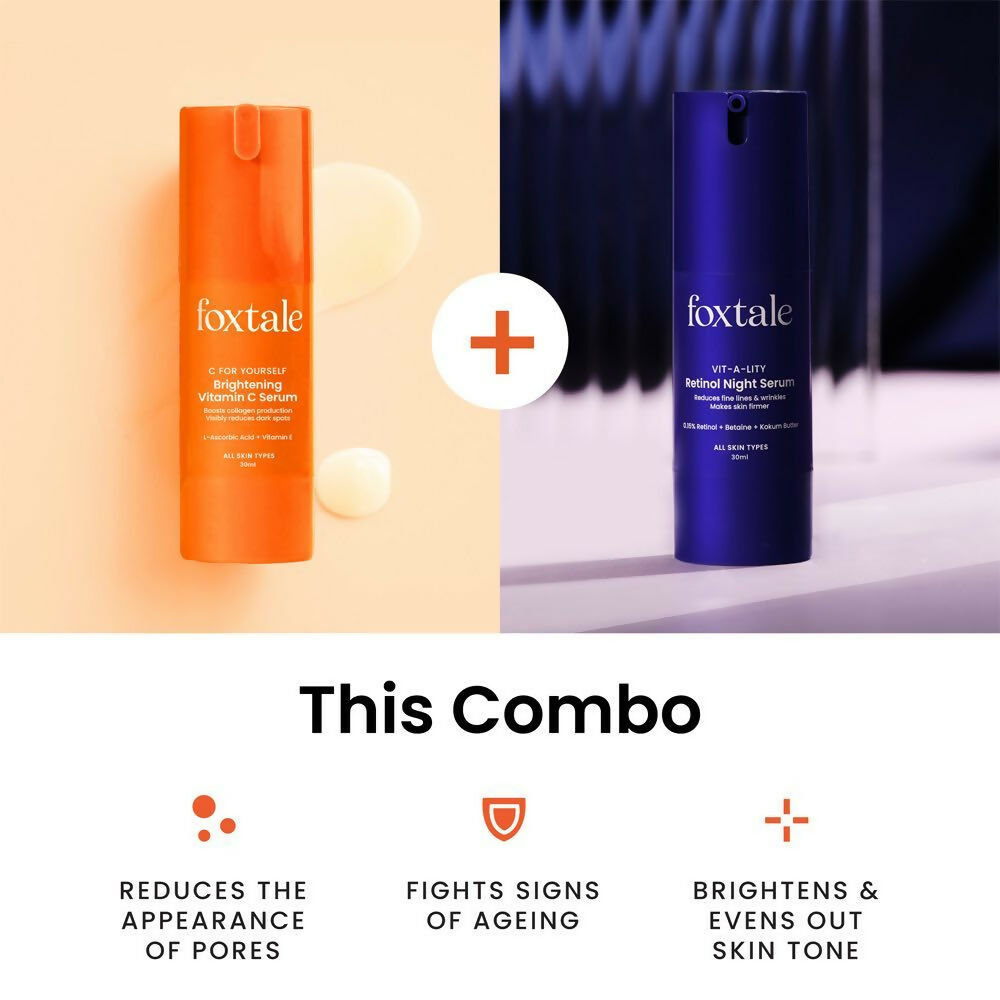 Foxtale Day & Night Serum Combo | Grocsy