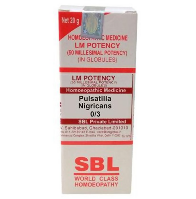 SBL Homeopathy Pulsatilla Nigricans LM Potency | Grocsy