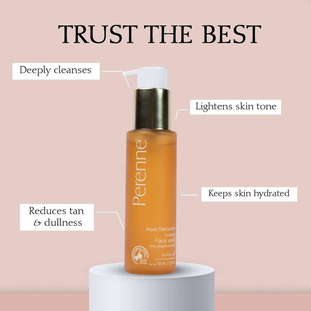 Perenne Aqua Restoration Hydrating Facewash | Grocsy