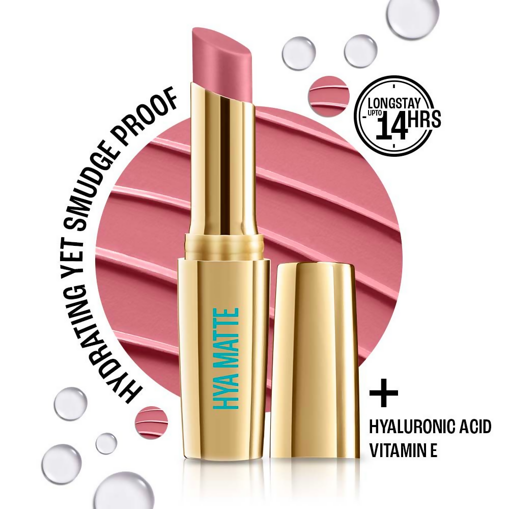 Lakme 9to5 Hya Matte Lipstick - Blush Business | Grocsy