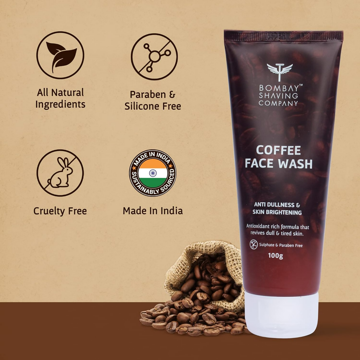 Bombay Shaving Company Coffee Face Wash | Grocsy