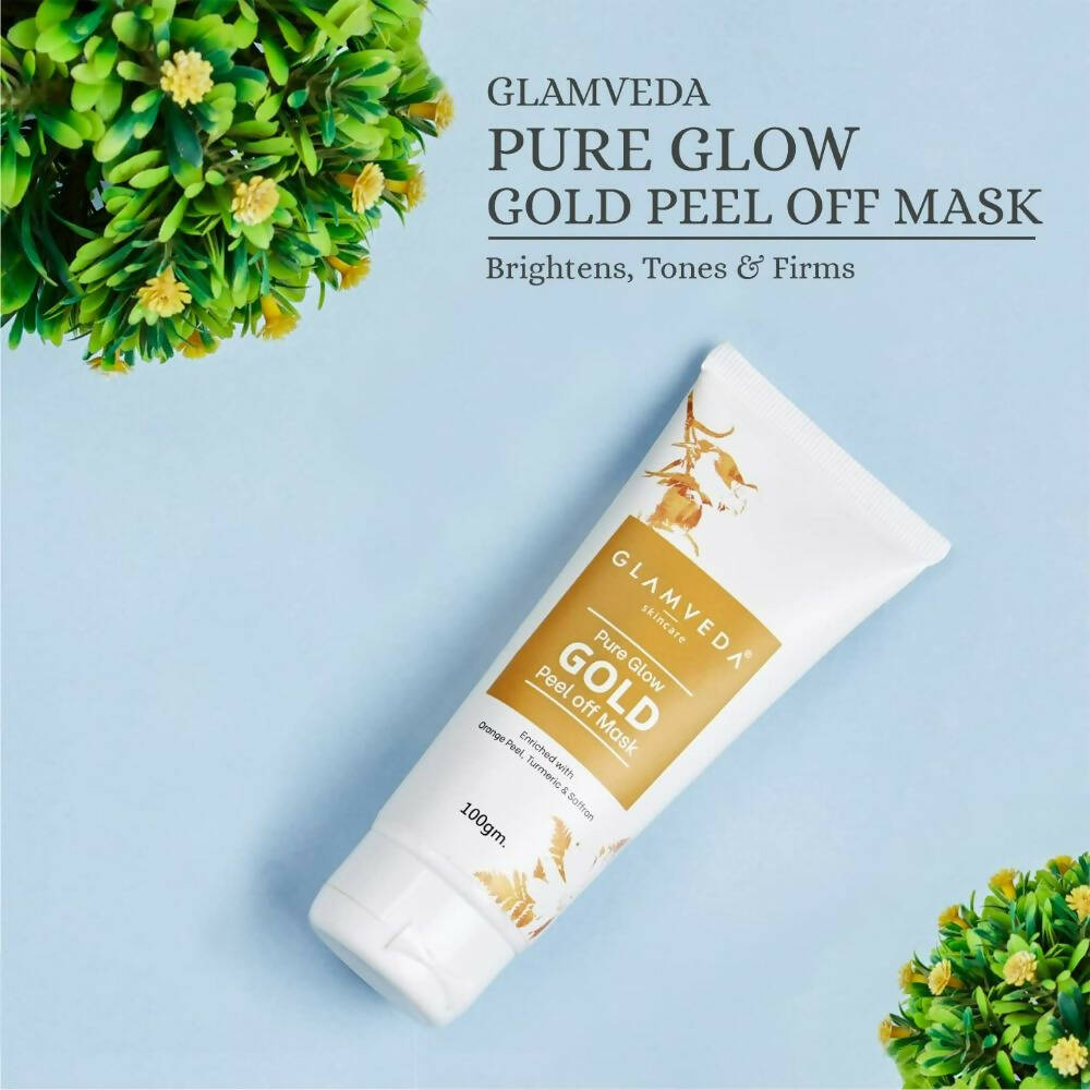 Glamveda Pure Glow Gold Peel Off Mask | Grocsy