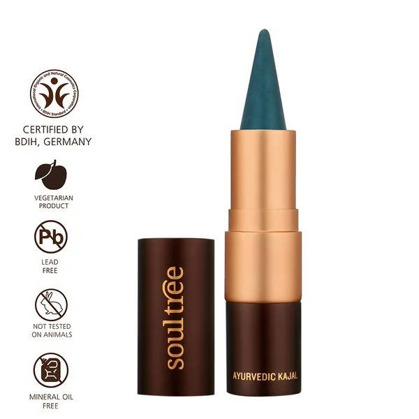 Soultree Ayurvedic Caribbean Teal Kajal | Grocsy
