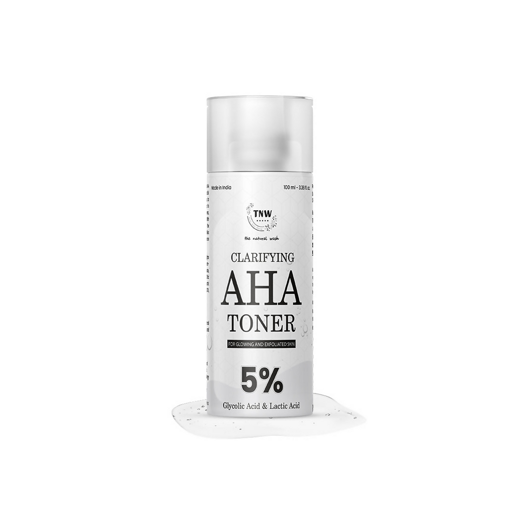 The Natural Wash Clarifying AHA Toner With 5% Glycolic & Lactic Acid | Grocsy