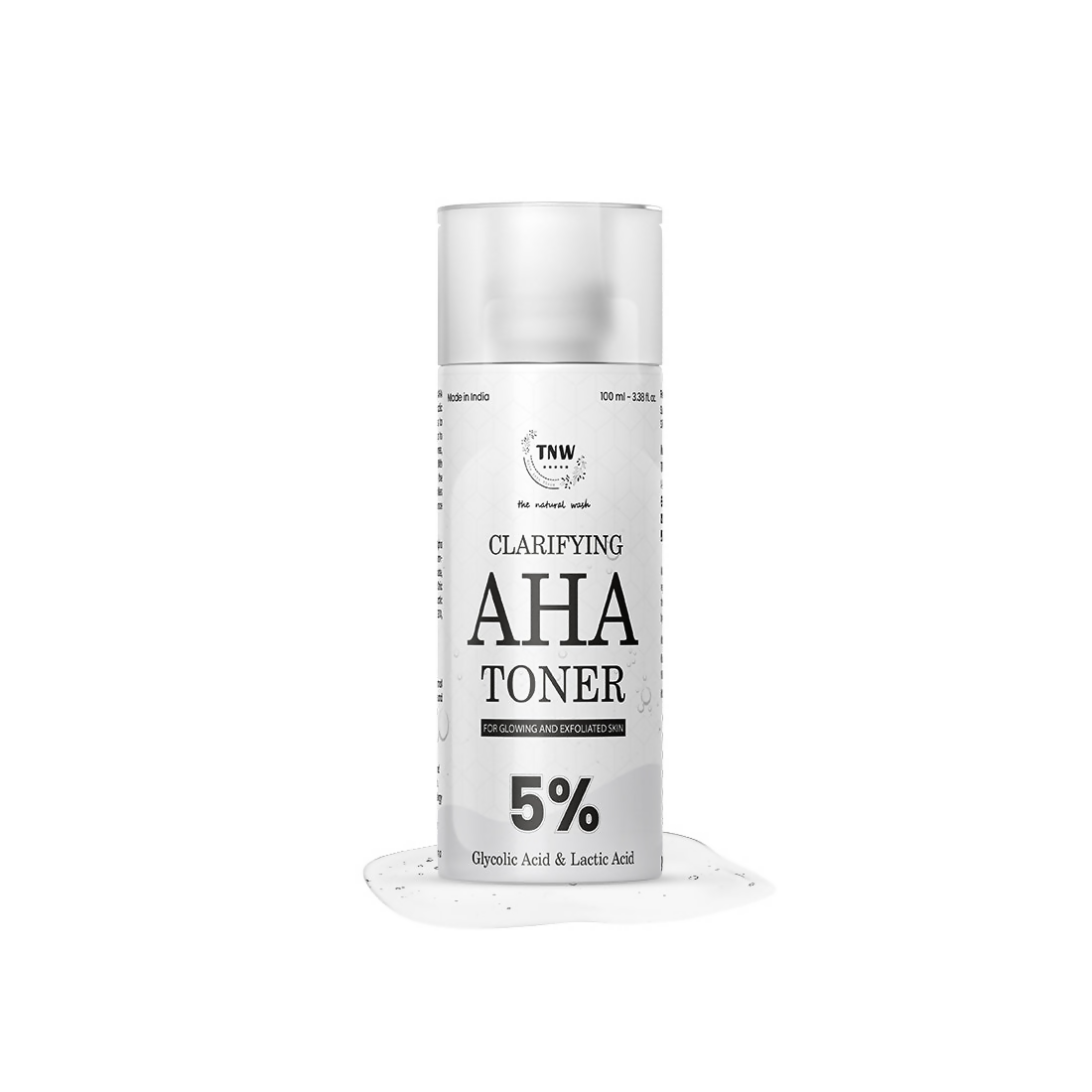 The Natural Wash Clarifying AHA Toner With 5% Glycolic & Lactic Acid | Grocsy