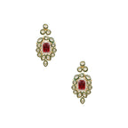 Gold-Polished Traditional Kundan & Stone Studded Choker Necklace Jewellery with Earrings & Maang Tikka Set for Women - Wahe Jewels - Swadesiicart