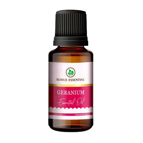 Korus Essential Geranium Essential Oil - Therapeutic Grade | Grocsy