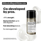 L'Oreal Paris Absolut Repair Molecular Deep Repairing Leave-In Cream For Damaged Hair | Grocsy