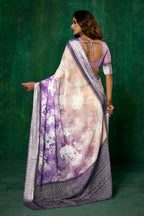 Joban Fashion Dola Silk With Zari Border Shaded Multi Color Work Saree | Grocsy