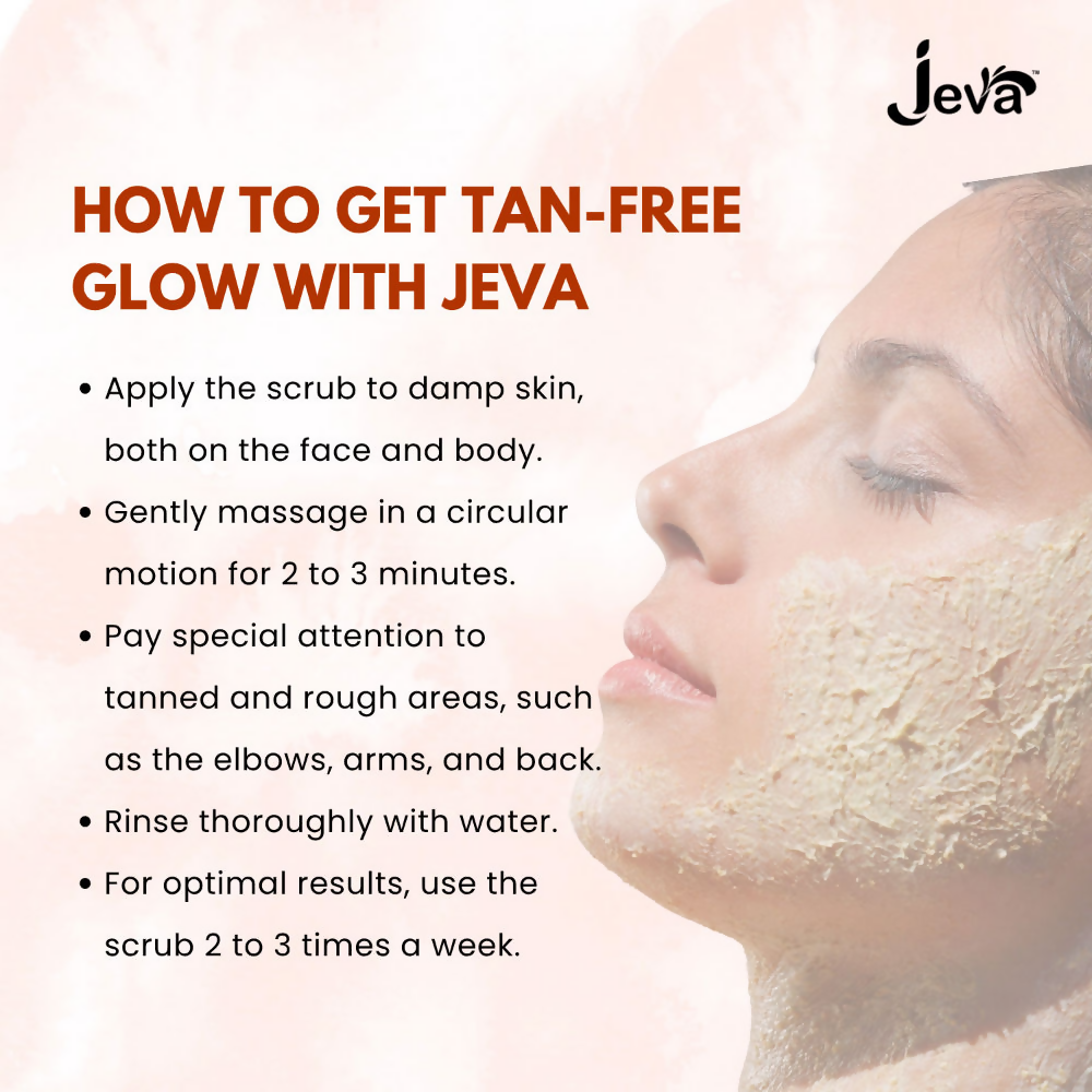 Jeva Papaya Tan Removal Face & Body Scrub | Grocsy