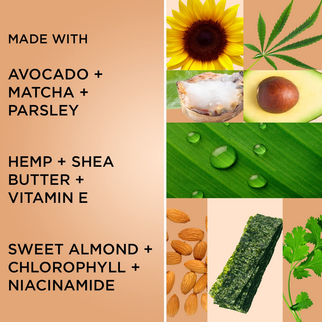 Light Up Superfood Brightening Green Juice Face Cleanser | Grocsy
