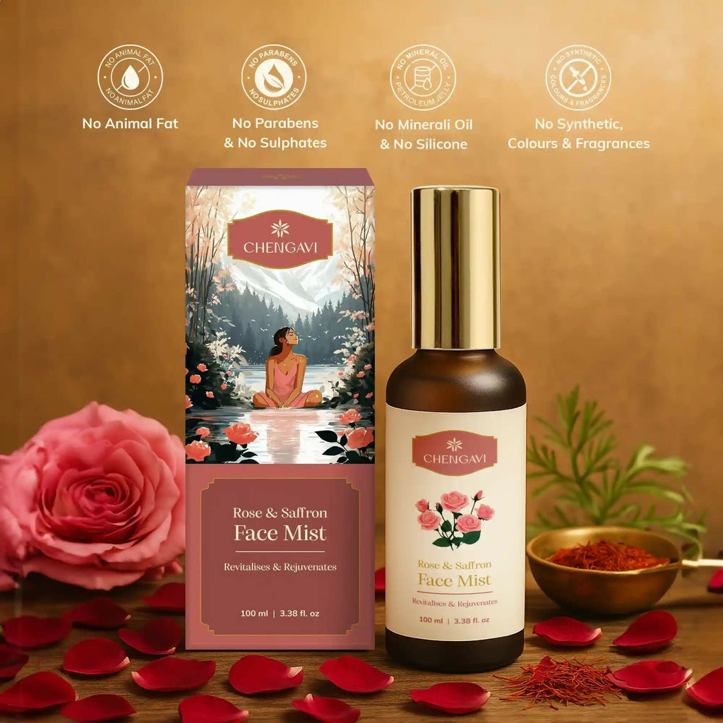 Chengavi Rose & Saffron Face Mist | Grocsy
