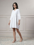Joban Fashion Women's White Short Dress | Grocsy
