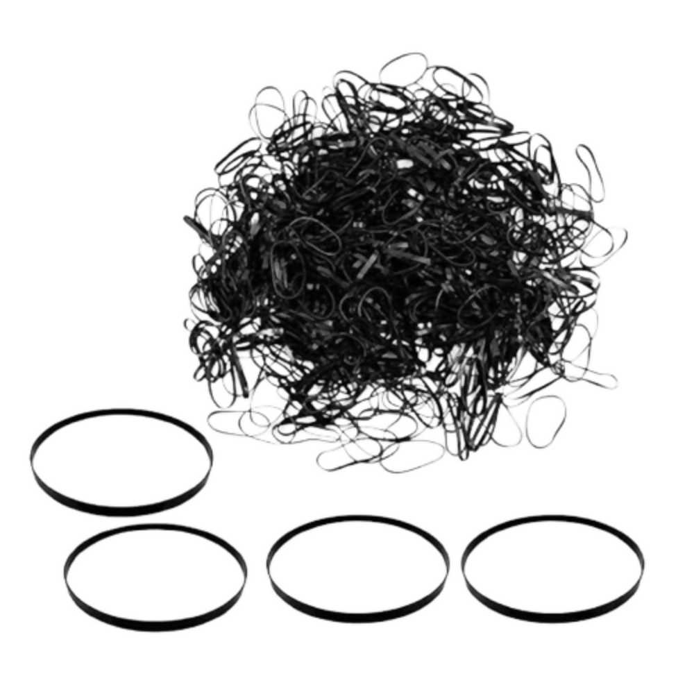 Bronson Professional Rubber Band Soft & Smooth Basic Everyday Wear Thin Elastics Stretchy Hair Tie | Grocsy