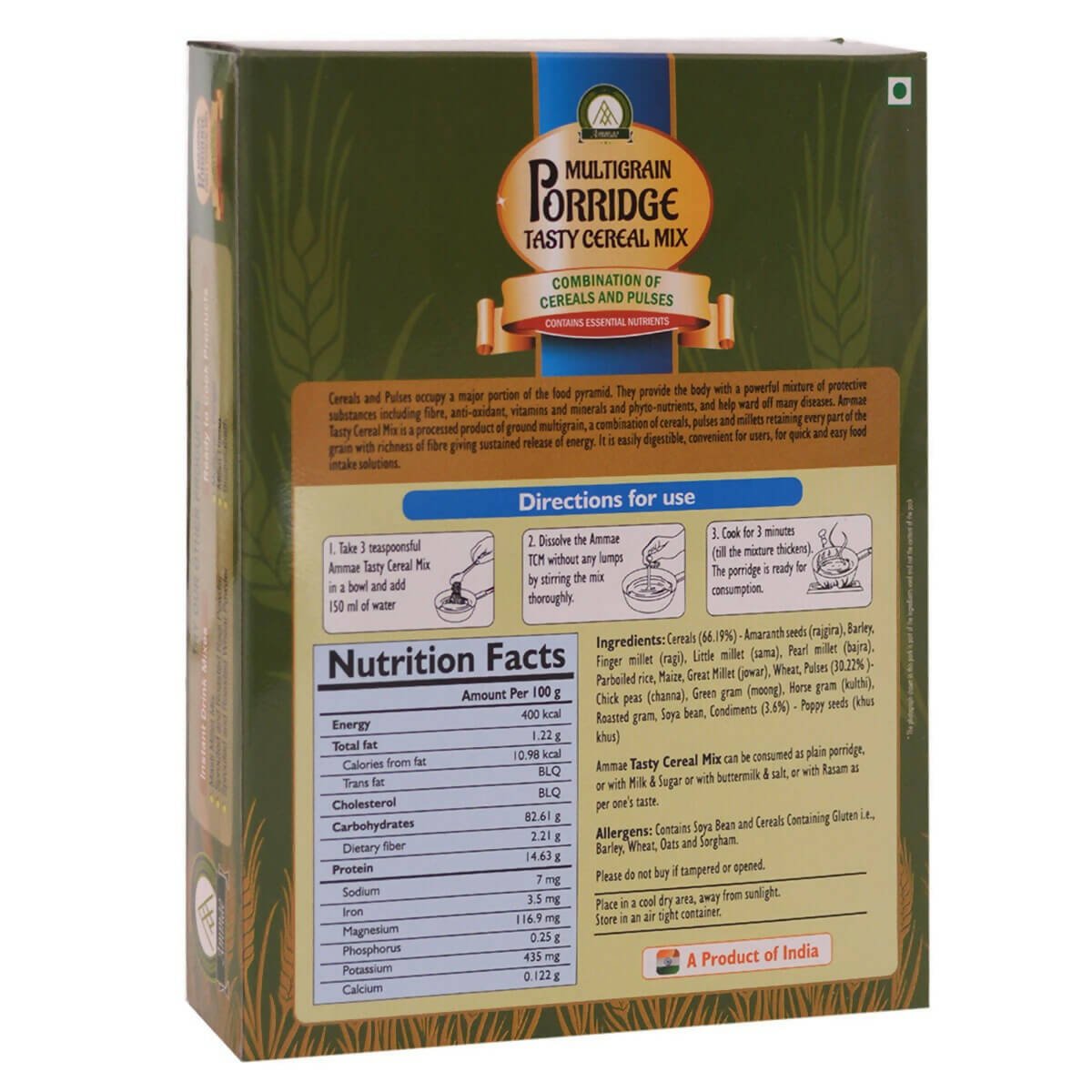 Ammae Multigrain Porridge Tasty Cereal Mix | Grocsy