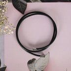 NVR Men Black Wraparound Bracelet | Grocsy