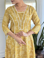 The52 Women's Beautiful Rayon Fabric Printed Work A-Line Kurta Pant and Dupatta Set | Grocsy