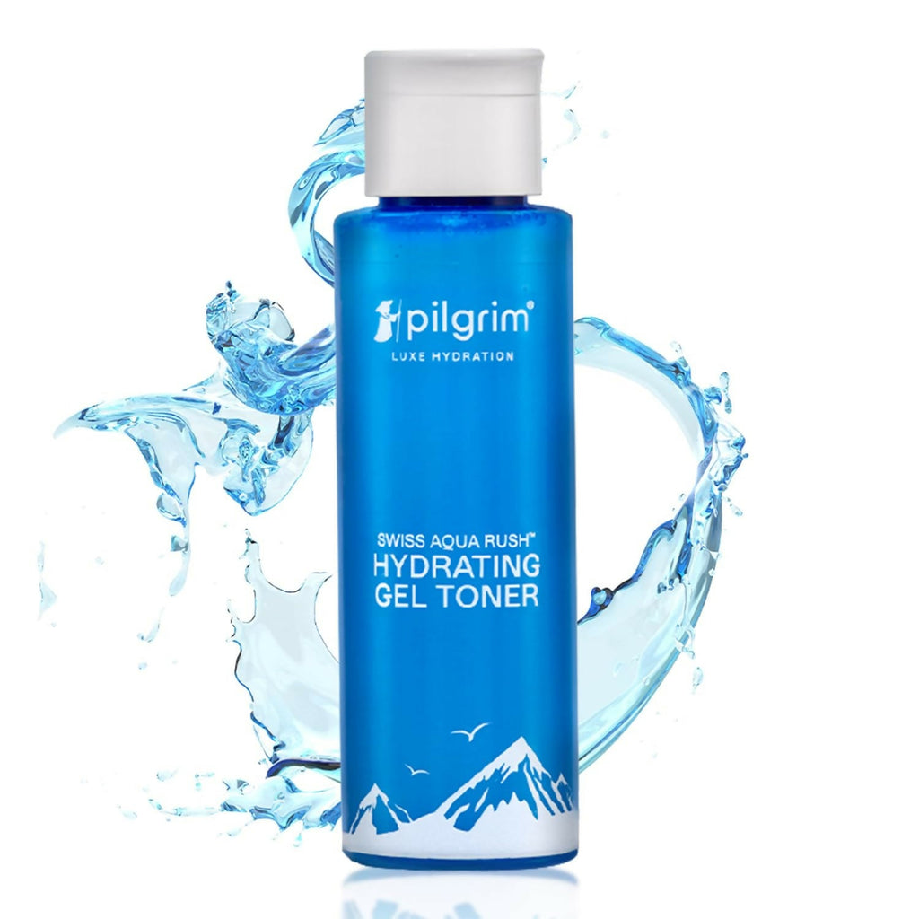 Pilgrim Swiss Aqua Rush Hydrating Gel Toner For Glowing Skin, Long Lasting Hydration Plump & Healthy Skin | Grocsy