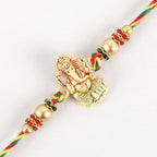 Authentic Design Ganesha Rakhi & Cashew Jar | Grocsy