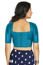 Aastha Fashion Women's Firozi Art Silk Designer Traditional Readymade Blouse | Grocsy