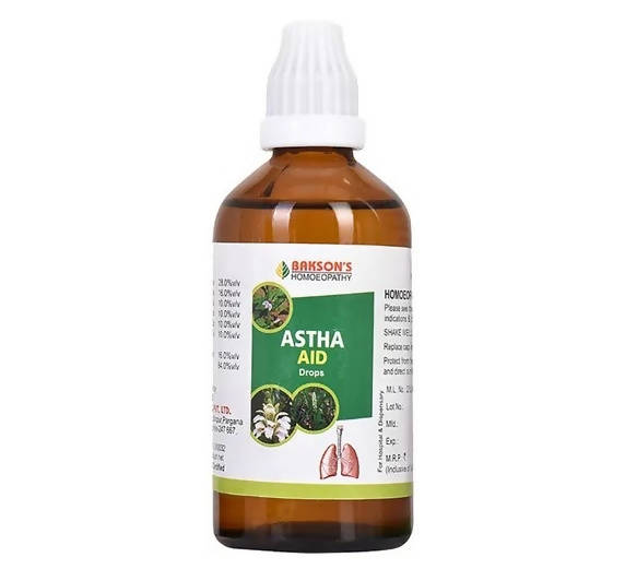 Bakson's Homeopathy Astha Aid Drops | Grocsy