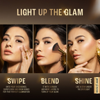 Lakme Glitterati Marble Highlighter - Shimmer Rose | Grocsy