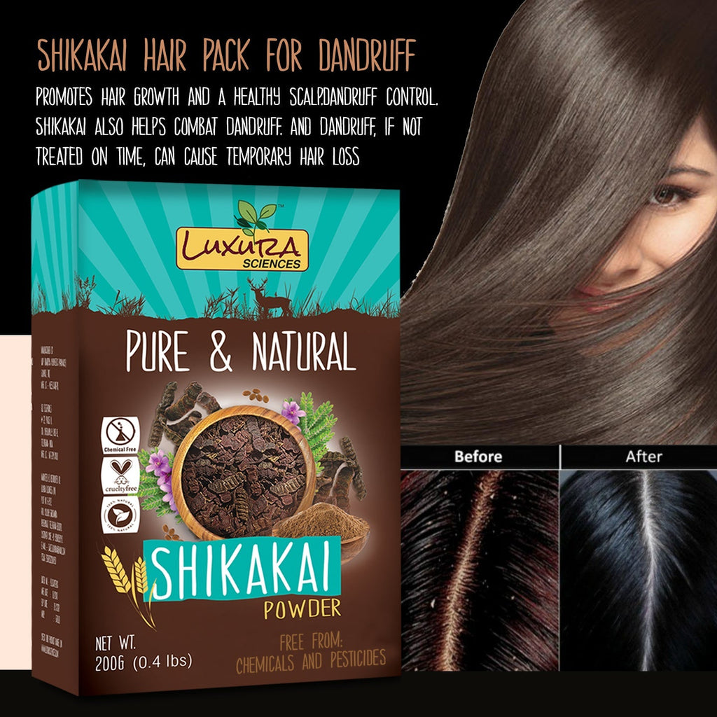 Luxura Sciences Shikakai Powder For Hair | Grocsy