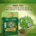 Luxura Sciences Natural Bhringraj Powder for hair growth and conditioning | Grocsy
