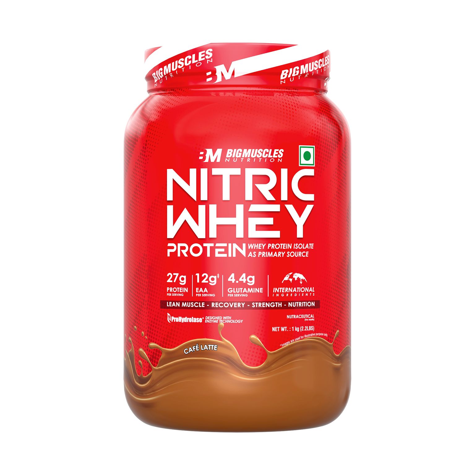 Big Muscles Nutrition Nitric Whey Protein | Grocsy