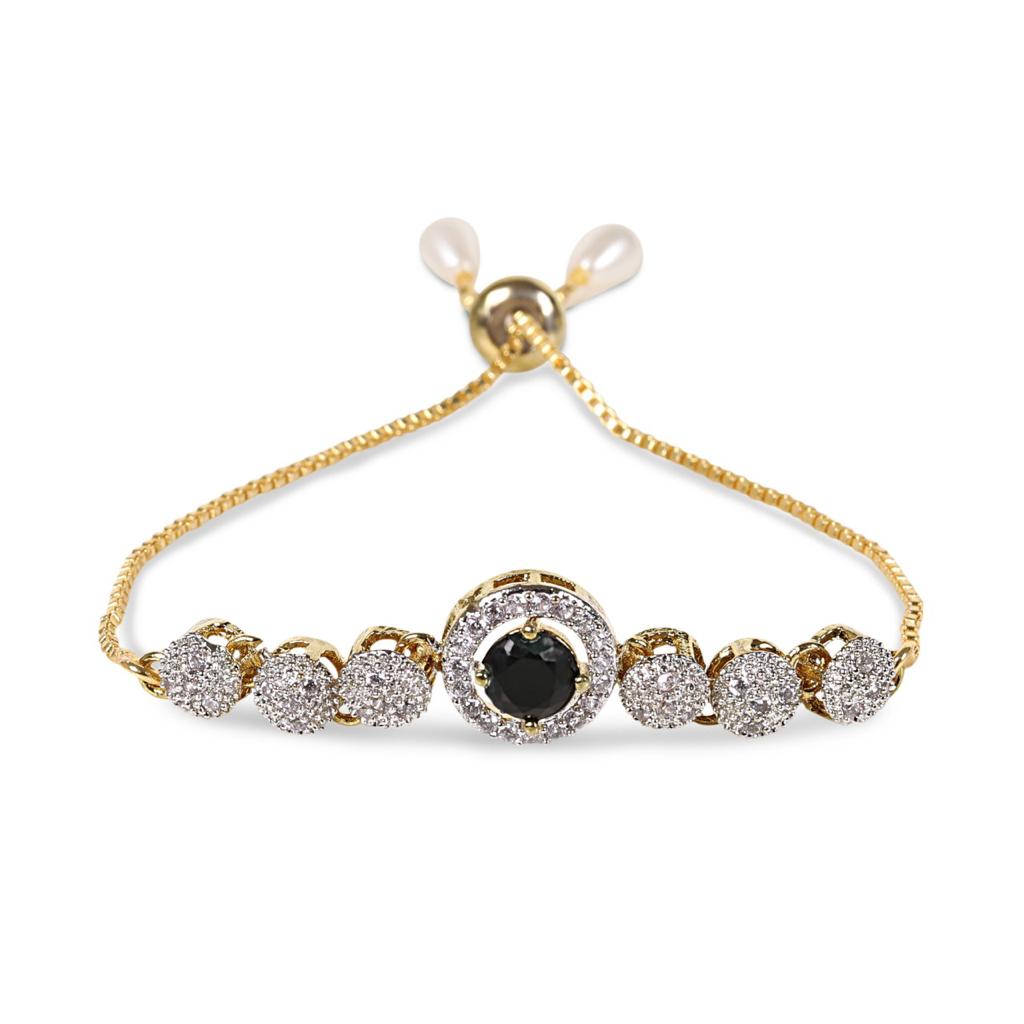 Rhodium-Plated Alloy Bracelets - The Pari | Grocsy