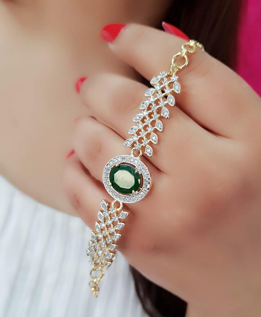 Rhodium-Plated Alloy Bracelets - The Pari | Grocsy
