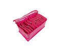 Asmaani Satin 10 Pink Pocket Jewellery Organizer | Grocsy