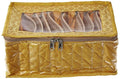 Asmaani Satin 10 Yellow Pocket Jewellery Organizer | Grocsy