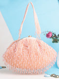 New Stylish Partywear Orange Crystal Potli Bag for Womens by House of Ree - Swadesiicart